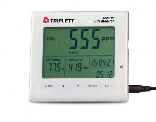 CO2 Monitor 23 F to 122 F LCD