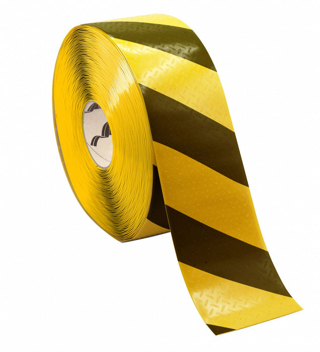 Floor marking Black/Yellow 4inx4in Roll