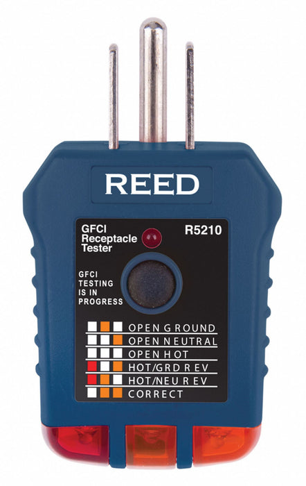 Receptacle Tester 110 to 125V AC No Disp