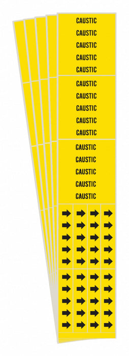 Pipe Marker Adhesive 2-1/4 H 2-3/4 W PK5