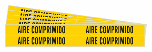 Pipe Marker Adhesive 1-1/8 H 7 W PK5