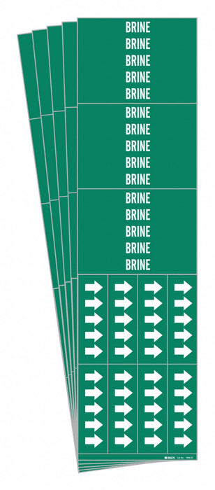 Pipe Marker Adhesive 2-1/4 H 2-3/4 W PK5