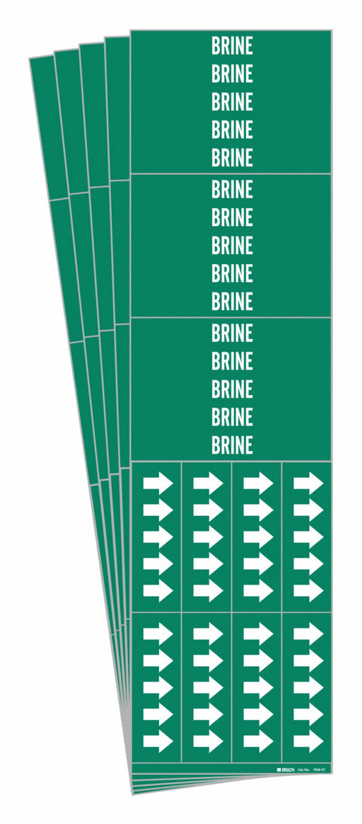 Pipe Marker Adhesive 2-1/4 H 2-3/4 W PK5