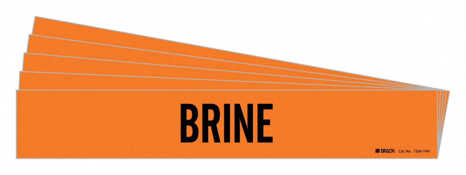 Pipe Marker Adhesive 4 H 24 W Orange PK5