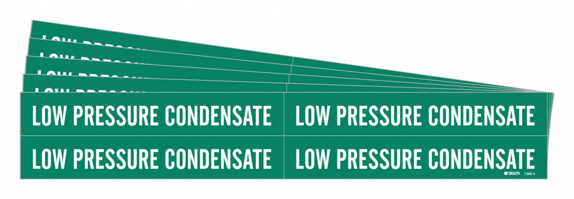 Pipe Marker Adhesive 1-1/8 H 7 W PK5