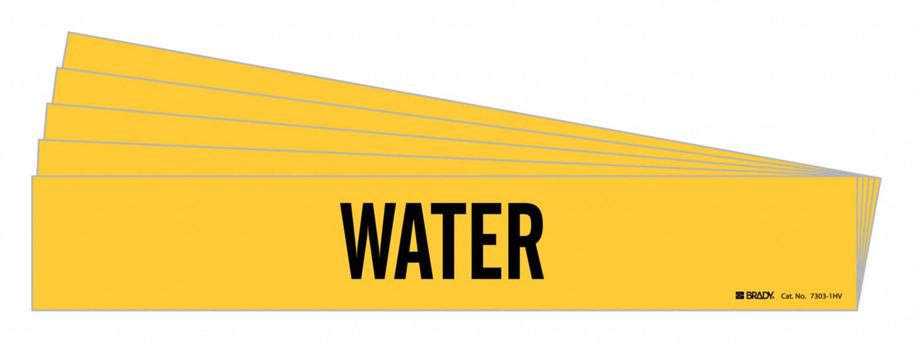 Pipe Marker Adhesive 4 H 24 W Yellow PK5