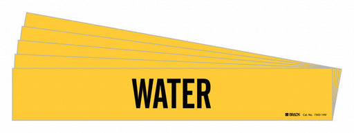 Pipe Marker Adhesive 4 H 24 W Yellow PK5