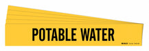 Pipe Marker Adhesive 4 H 24 W Yellow PK5