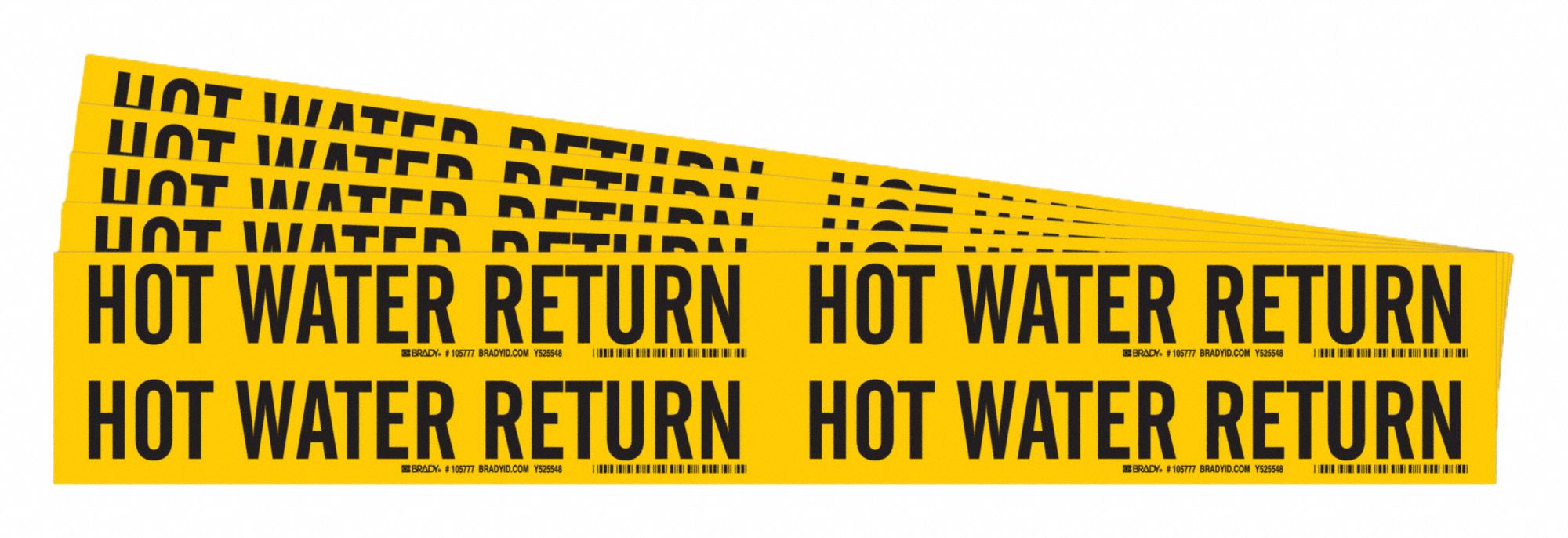 Pipe Markers Hot Water Return PK5