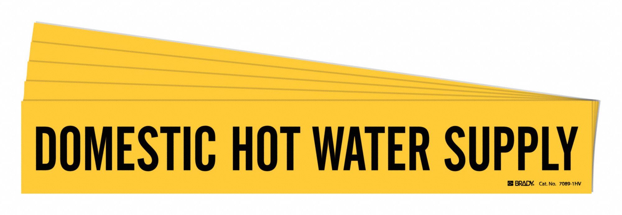 Pipe Marker Adhesive 4 H 24 W Yellow PK5