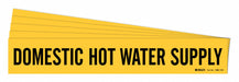 Pipe Marker Adhesive 4 H 24 W Yellow PK5