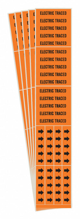 Pipe Marker Adhesive 2-1/4 H 2-3/4 W PK5