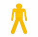 Floor Tape Yellow 6 inx10 in Ped PK20
