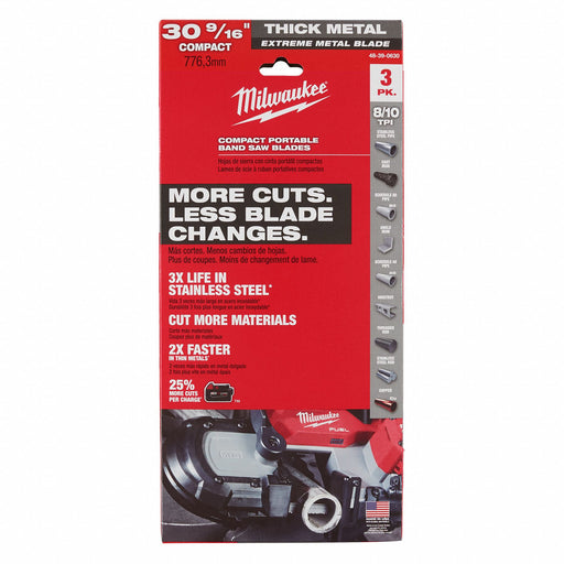 PortableBandSawBlade TPI 8/10 PK3