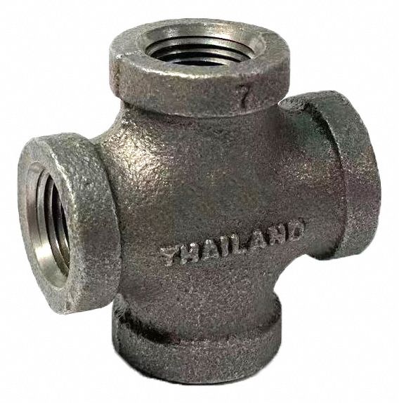 Cross Black Malleable Iron 150 1/8 In.