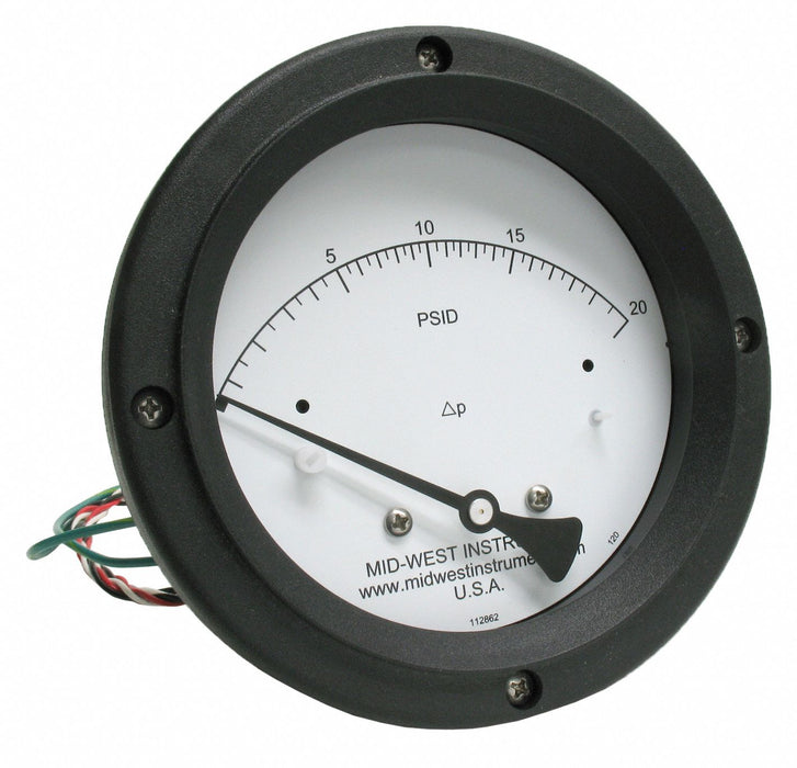 K4585 Differential Pressure Gauge and Switch