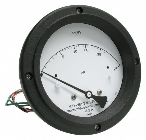 K4585 Differential Pressure Gauge and Switch