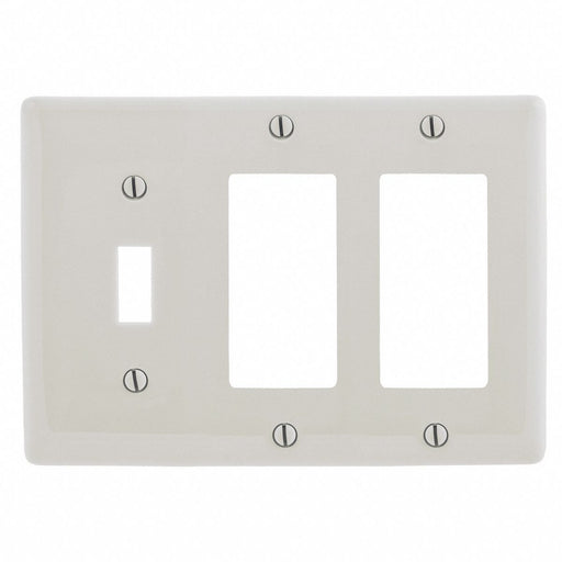 Rocker Wall Plate Brown 3 Gangs Standard