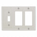 Rocker Wall Plate Brown 3 Gangs Standard