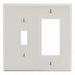 Rocker Wall Plate Brown 2 Gangs Standard
