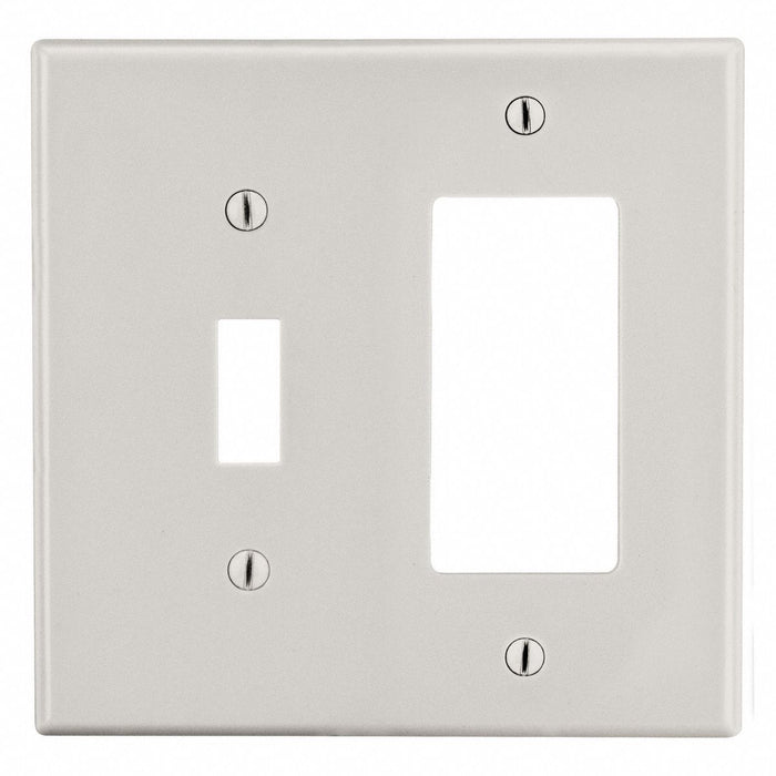 Rocker/Toggle Wall Plate Brown 2 Gangs