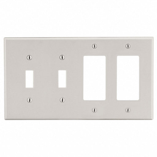 Blank Wall Plate Brown 4 Gangs Standard