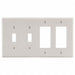 Blank Wall Plate Brown 4 Gangs Standard