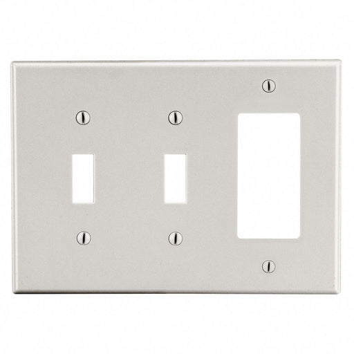 Rocker Wall Plate Brown 3 Gangs Standard