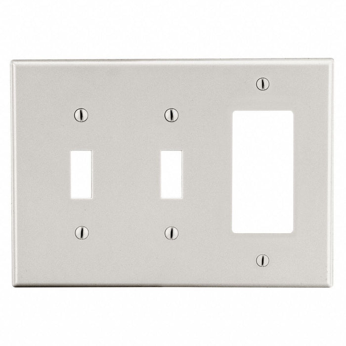 Rocker Wall Plate Brown 3 Gangs Standard