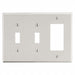 Rocker Wall Plate Brown 3 Gangs Standard