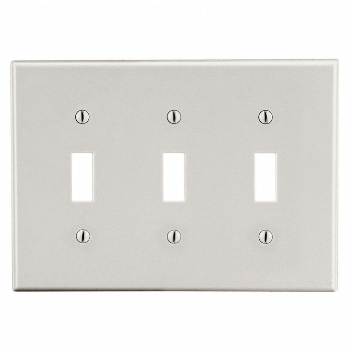 Toggle Switch Wall Plate Brown 3 Gangs