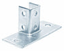 Strut Channel Fitting Silver 1/4 
