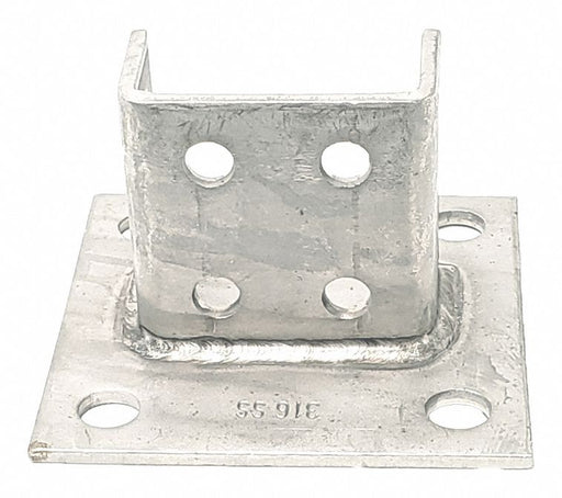 Strut Channel Fitting Silver 1/4 