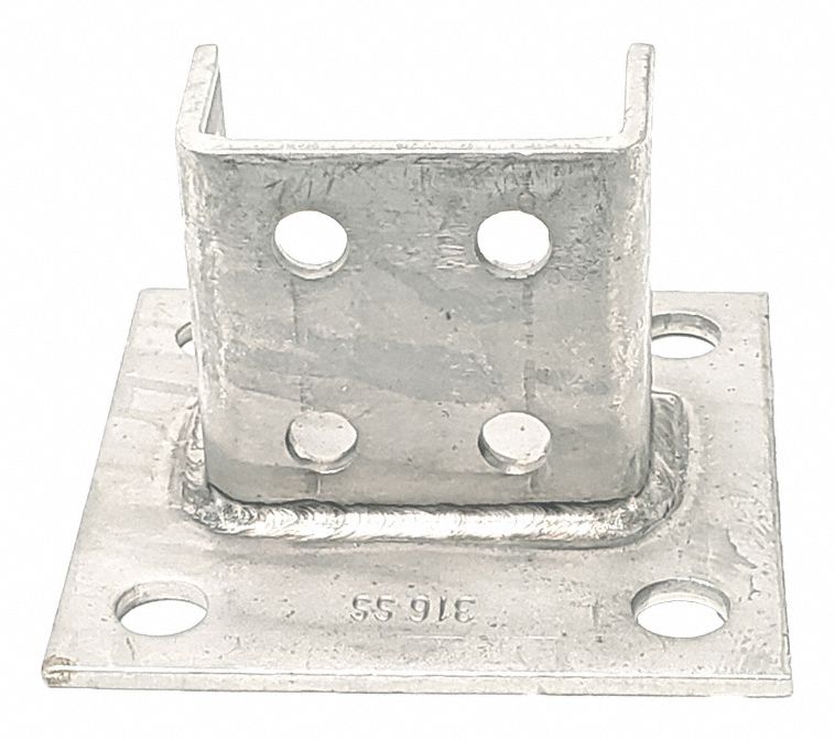 Strut Channel Fitting Silver 1/4 