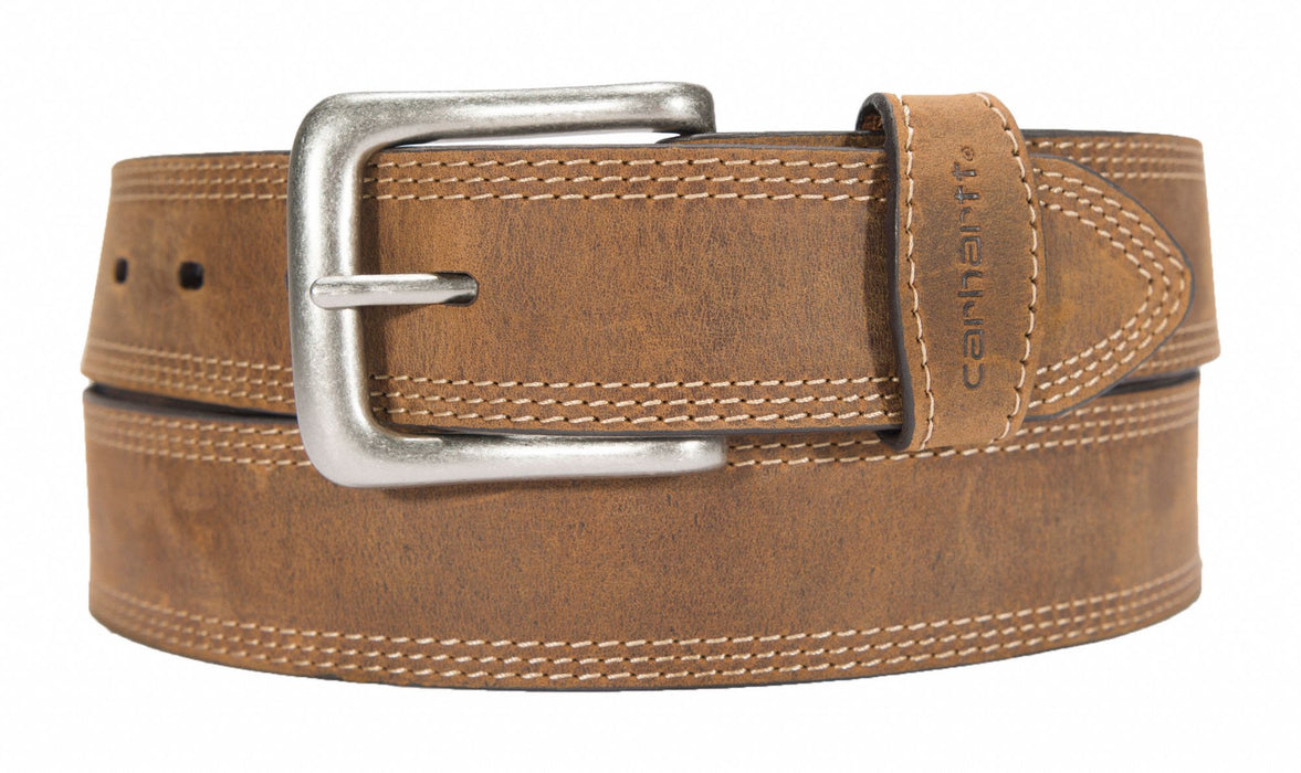 Triple Stitch Belt Brown 38 L 1-3/8 W