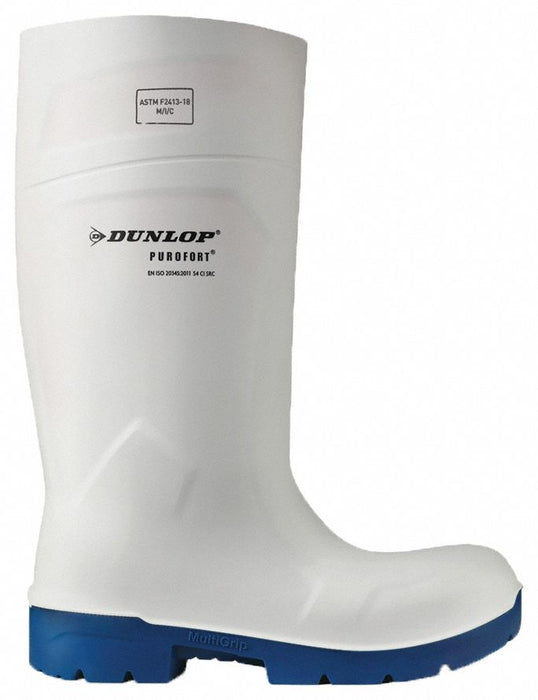 M9040 Rubber Boot 8D Knee White Blue PR