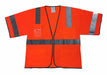High Visibility Vest Orange/Red M