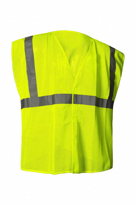 K7721 Class 2 Lime Hook-and-Loop Mesh Non-