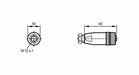 Wireable M12 connector