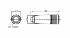 Wireable 7/8 mini connector