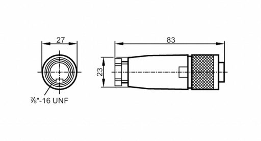Wireable 7/8 mini connector