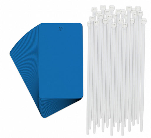 Blank Tag 3 in W Blue PK25