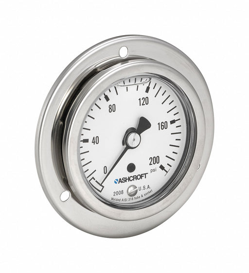 N0168 Panel Mount Pressure Gauge