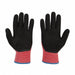 Knit Gloves Latex Black 2XL