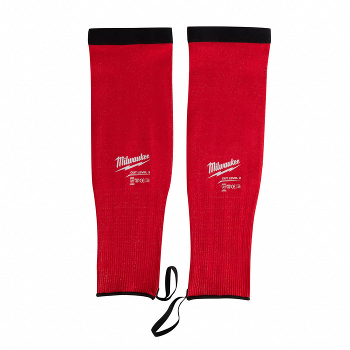 Cut-Resistant Sleeves Red HPPE 16 PK12