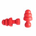 Banded Earplugs Color Red Universal PK5