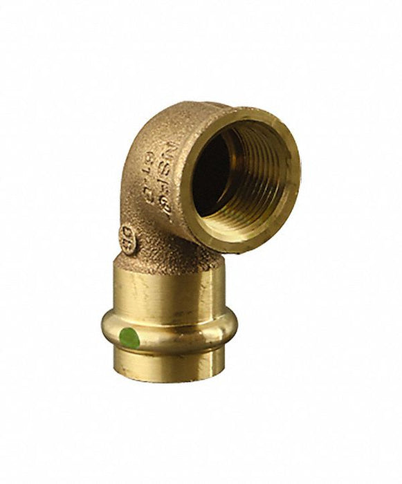 Elbow Bronze Press-fit 3/4  FNPT 1/2 
