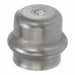Cap Stainless Steel Press-fit 1/2 in