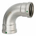 Elbow SS Press-fit3in Press-fit3in
