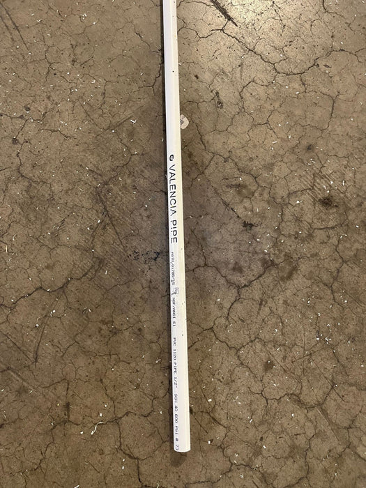 Pipe White 1/2 in Unthreaded